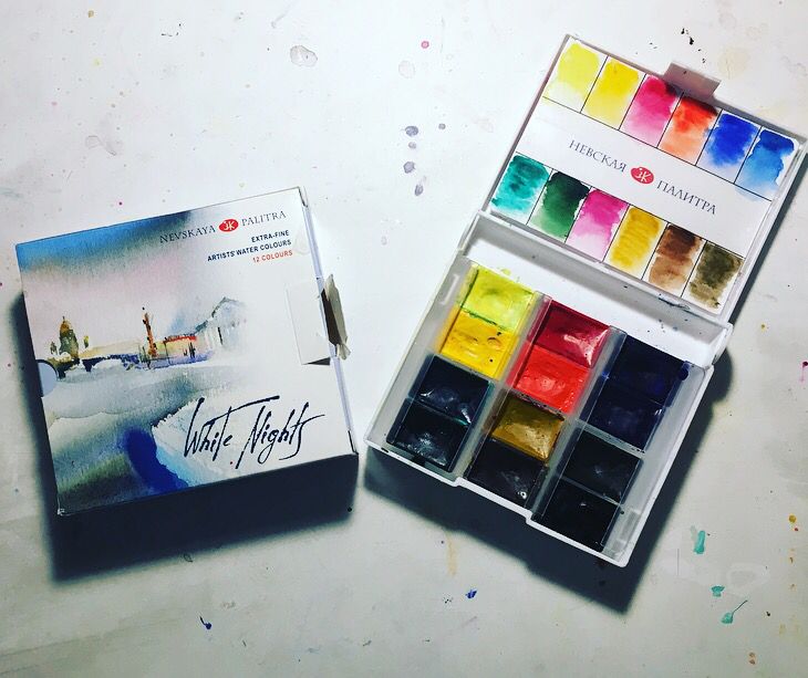 Paint Review: St. Petersburg White Nights Watercolors – Watercolor